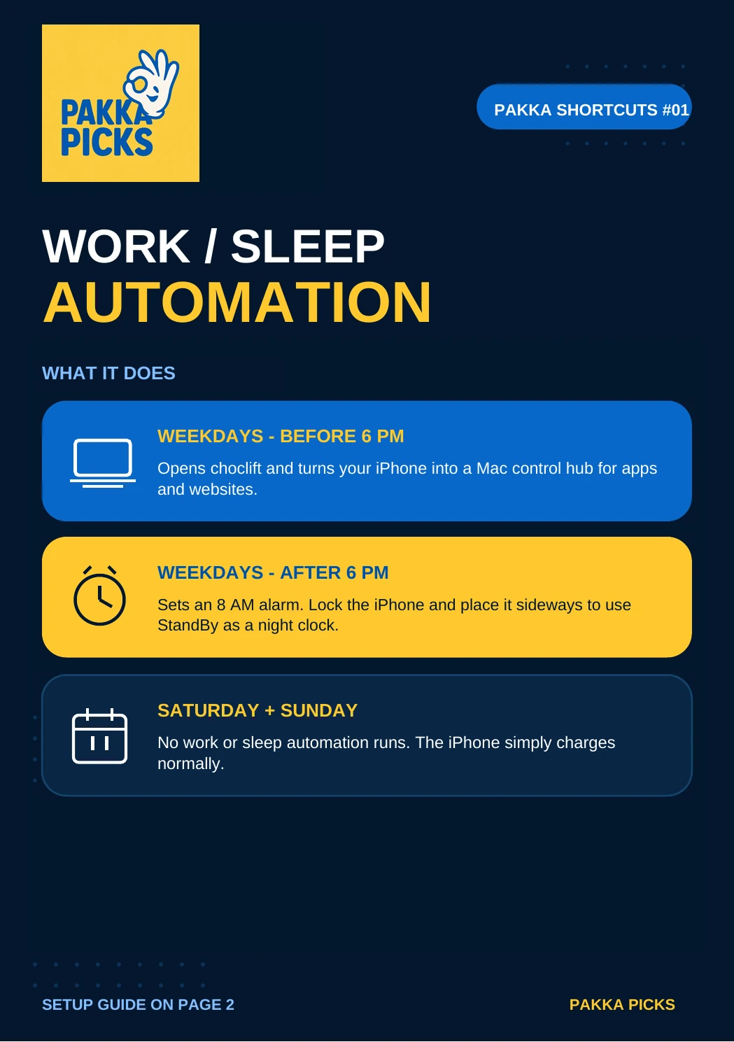 Work and Sleep Automation guide, page 1