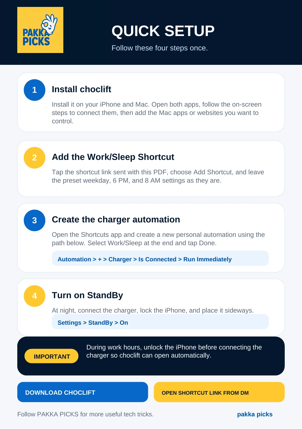 Work and Sleep Automation guide, page 2